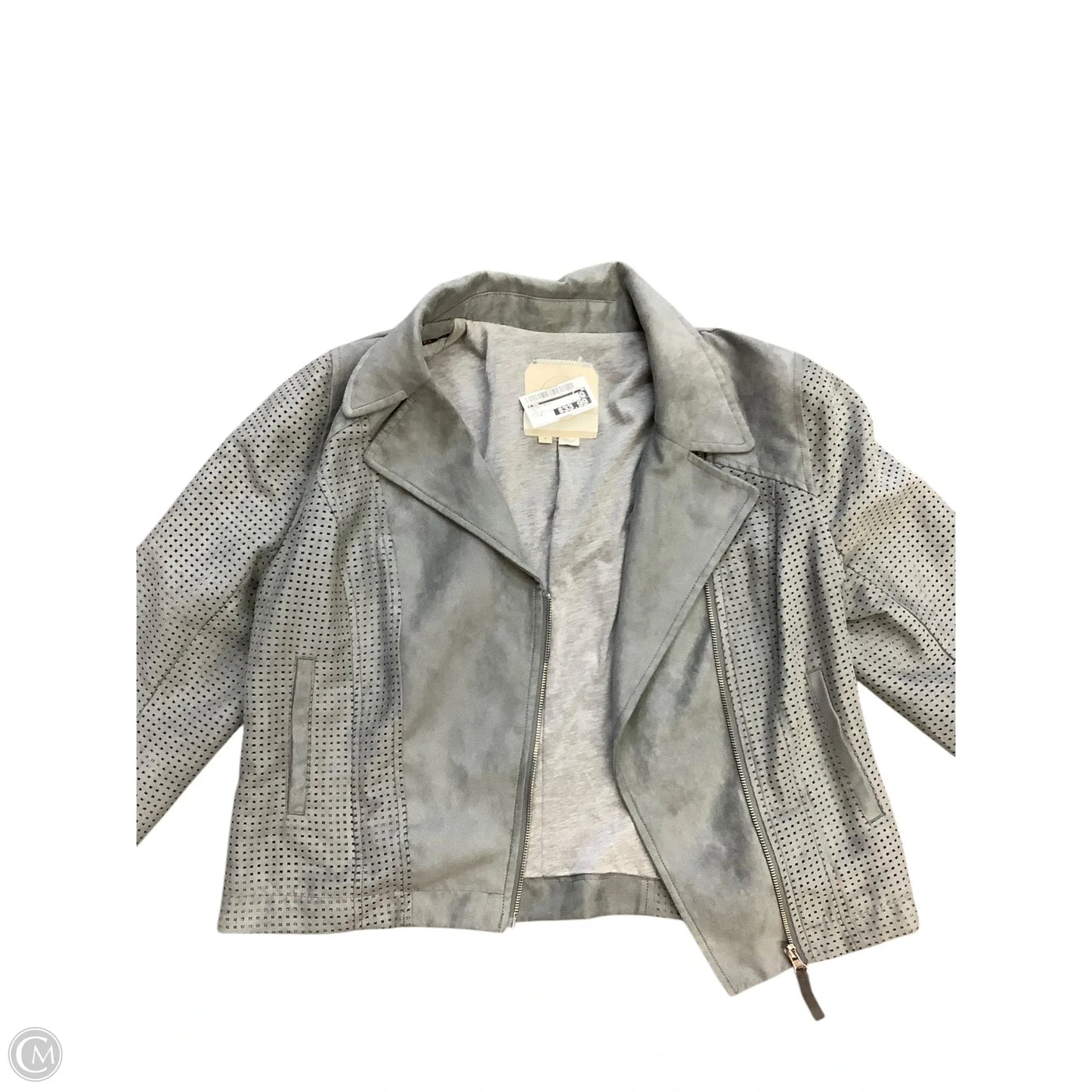 Jacket Moto By Cma In Grey, Size: M