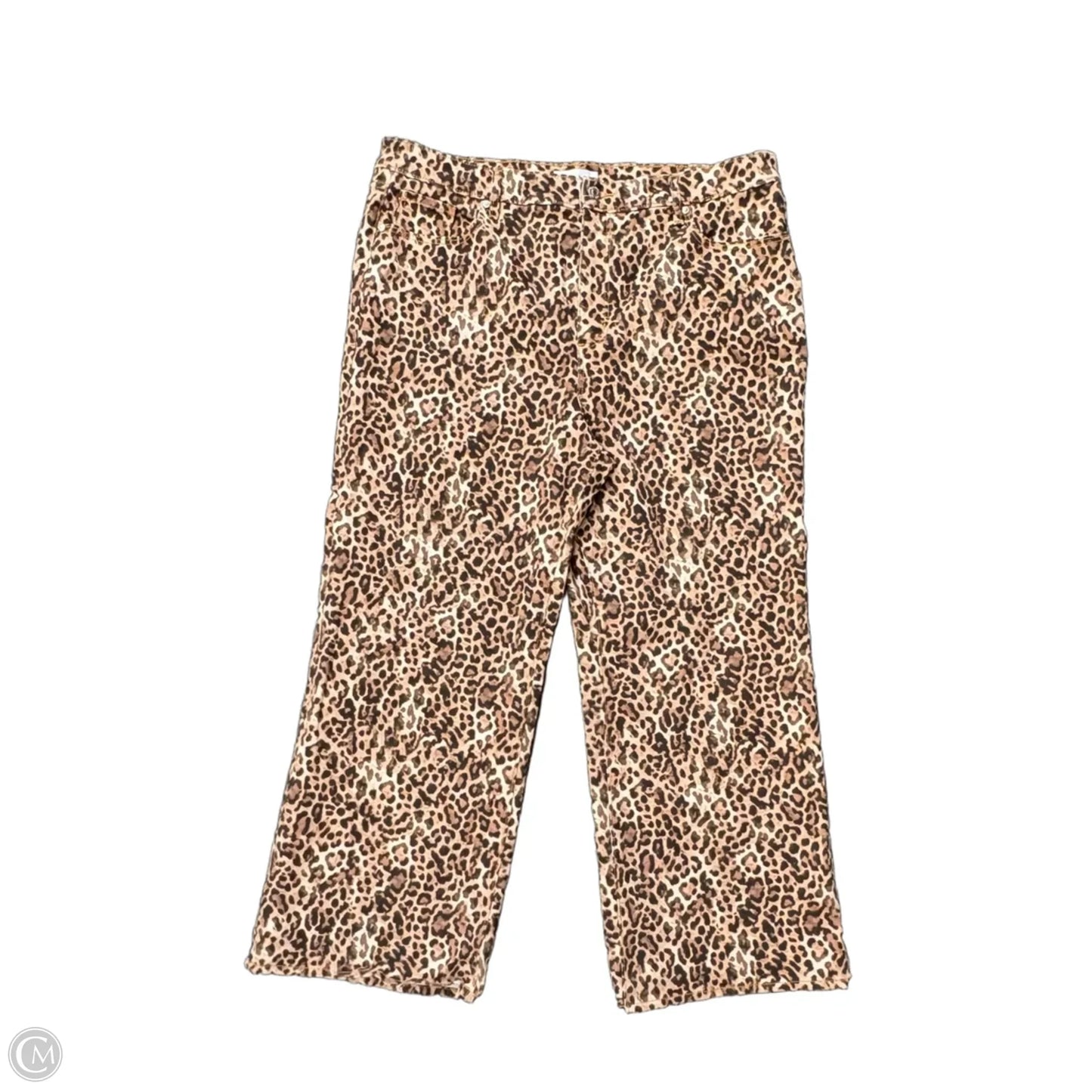 Jeans Wide Leg By Loft In Animal Print, Size: 18