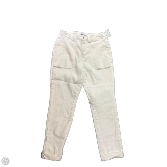 Jeans Straight By Judy Blue In White, Size: 12