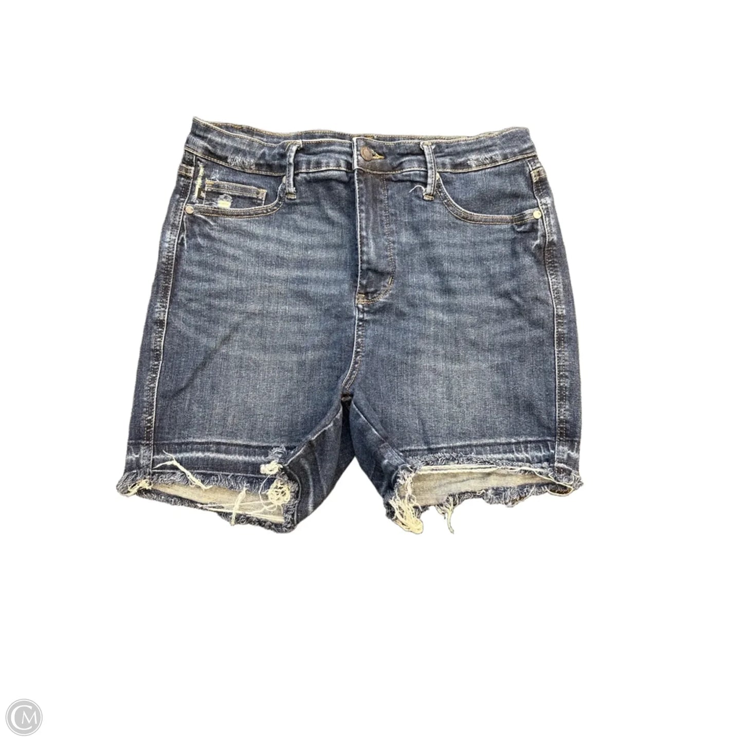 Shorts By Judy Blue In Blue Denim, Size: Xl