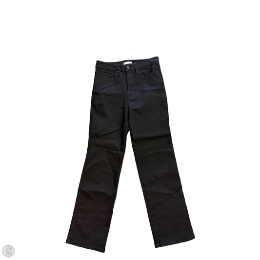 Jeans Straight By Good American In Black Denim, Size: 6