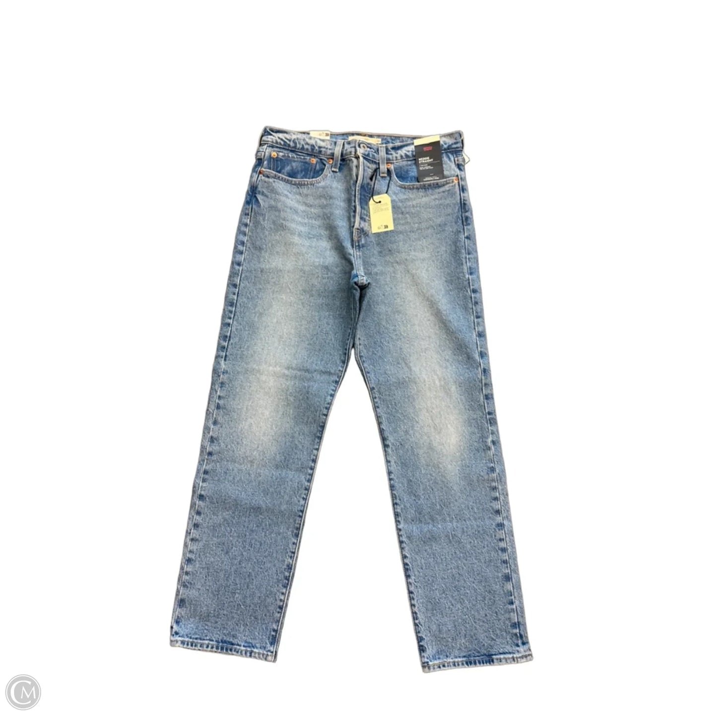 Jeans Straight By Levis In Blue Denim, Size: 10