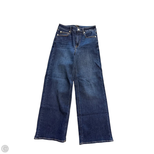Jeans Wide Leg By Quince In Blue Denim, Size: 4