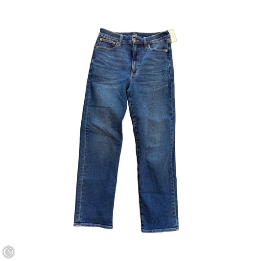 Jeans Straight By J. Crew In Blue Denim, Size: 4