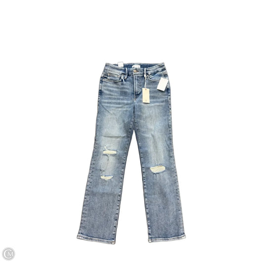 Jeans Straight By Good American In Blue Denim, Size: 6