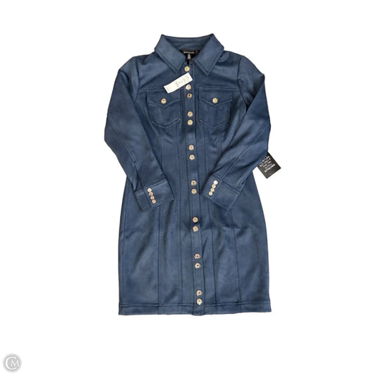 Dress Casual Midi By White House Black Market In Blue, Size: 6