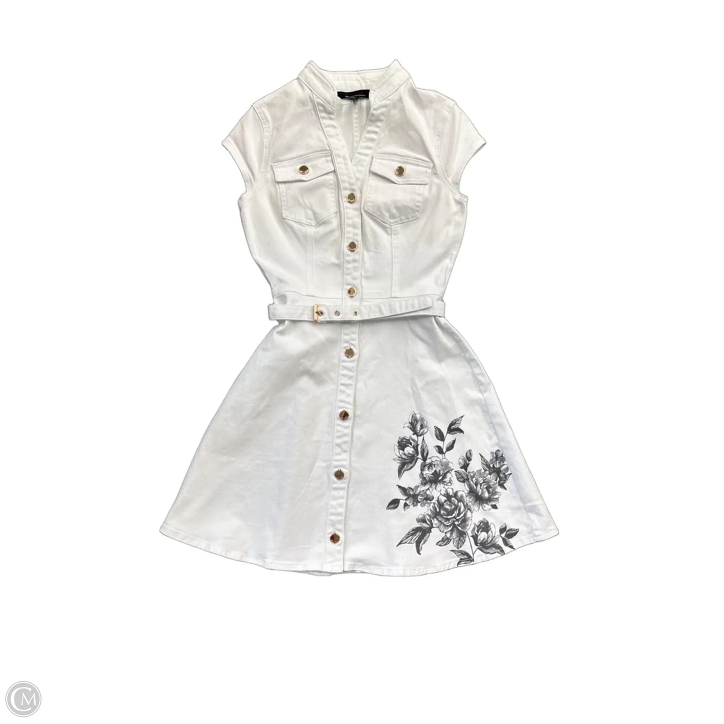 Dress Casual Midi By White House Black Market In White, Size: 0