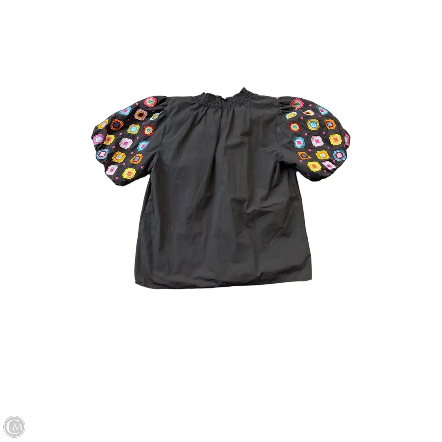 Top Short Sleeve By Clothes Mentor In Black, Size: L