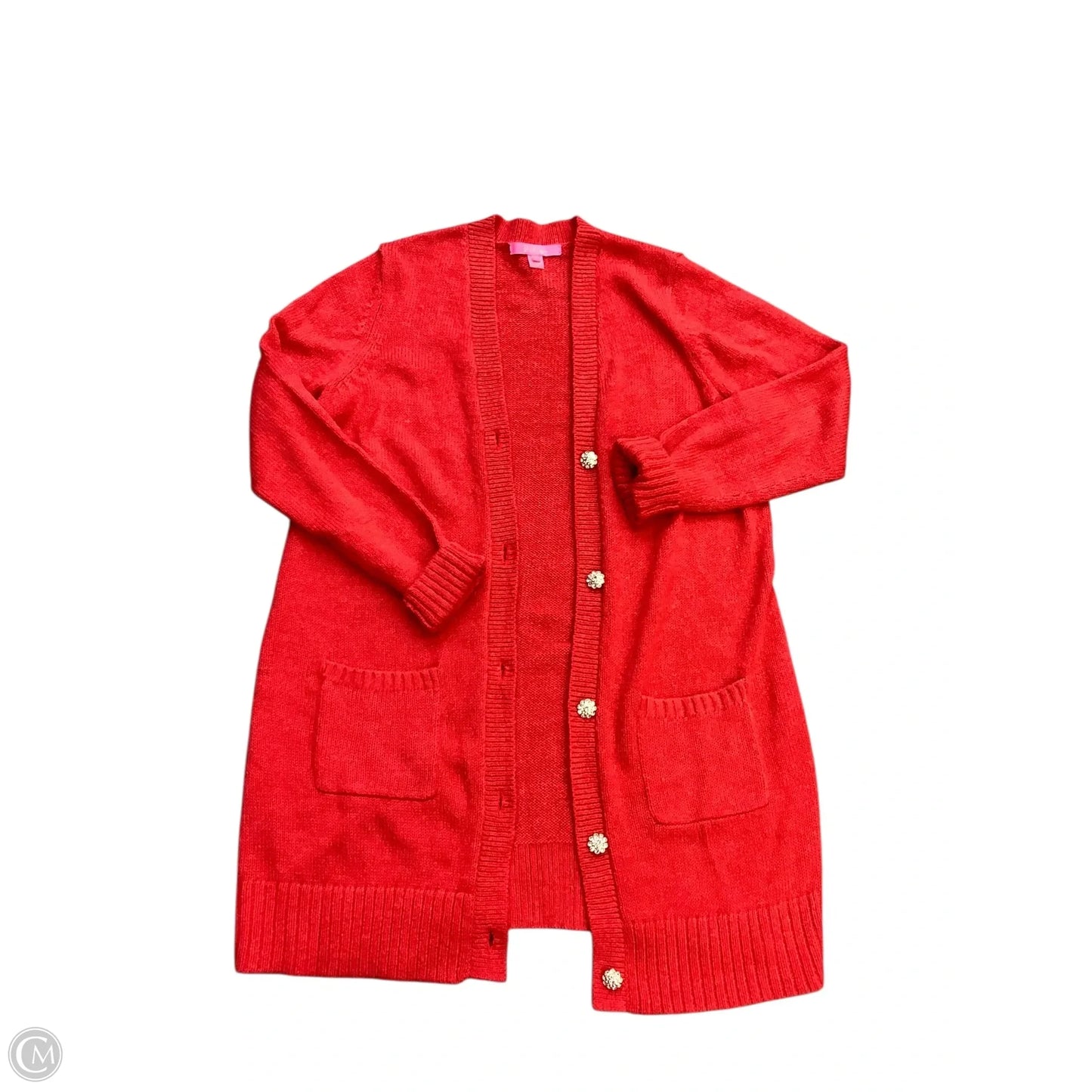 Cardigan Designer By Lilly Pulitzer In Red, Size: L
