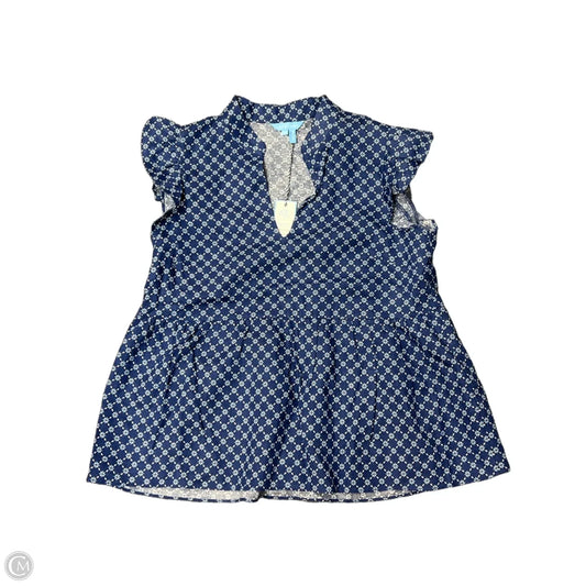 Top Sleeveless By Draper James In Blue & White, Size: S