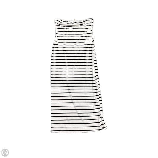 Dress Casual Maxi By See You Monday In Black & White, Size: Xl