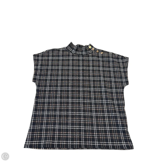 Top Short Sleeve By Ann Taylor In Black, Size: Xs