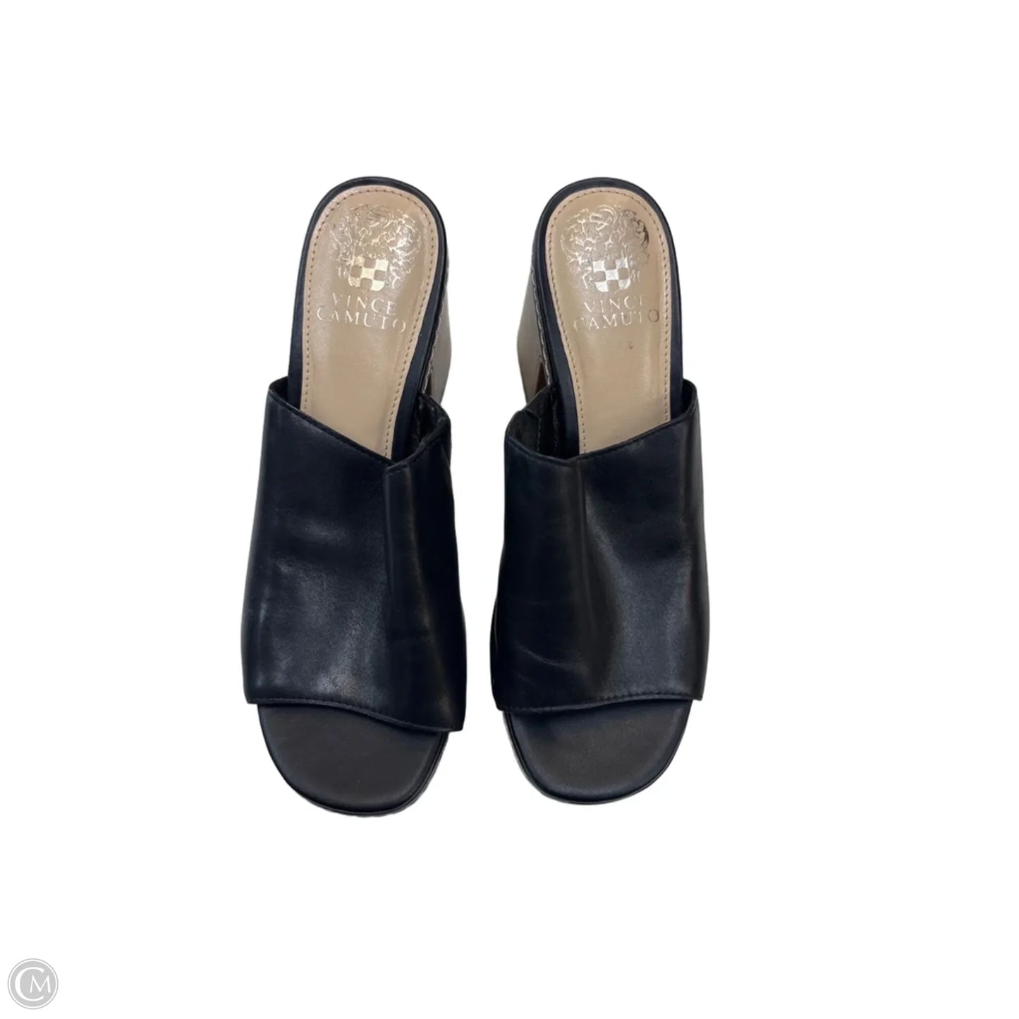 Sandals Heels Block By Vince Camuto In Black, Size: 7