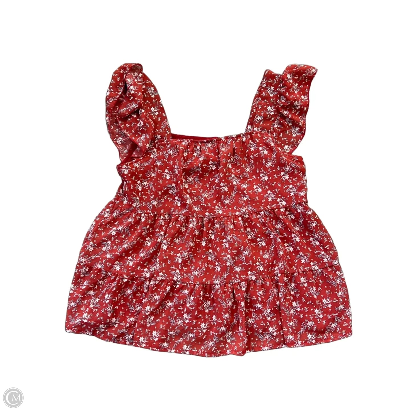 Top Sleeveless By Clothes Mentor In Red, Size: M