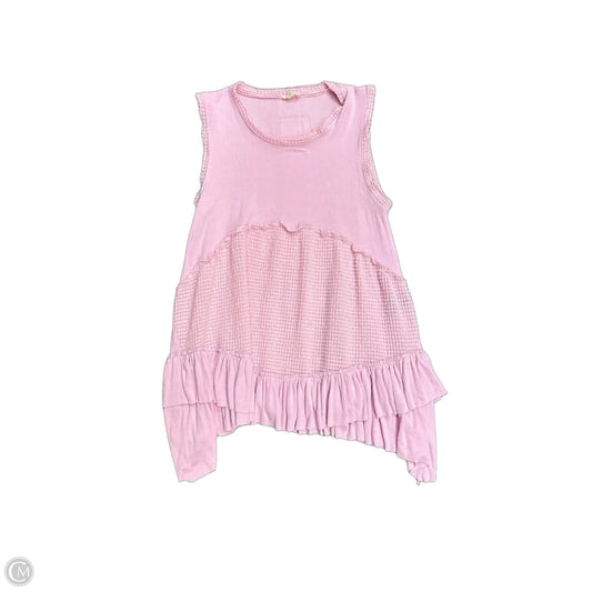 Top Sleeveless By Pol In Pink, Size: S
