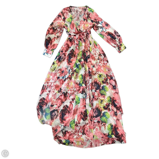 Dress Casual Maxi By Clothes Mentor In Multi-colored, Size: L