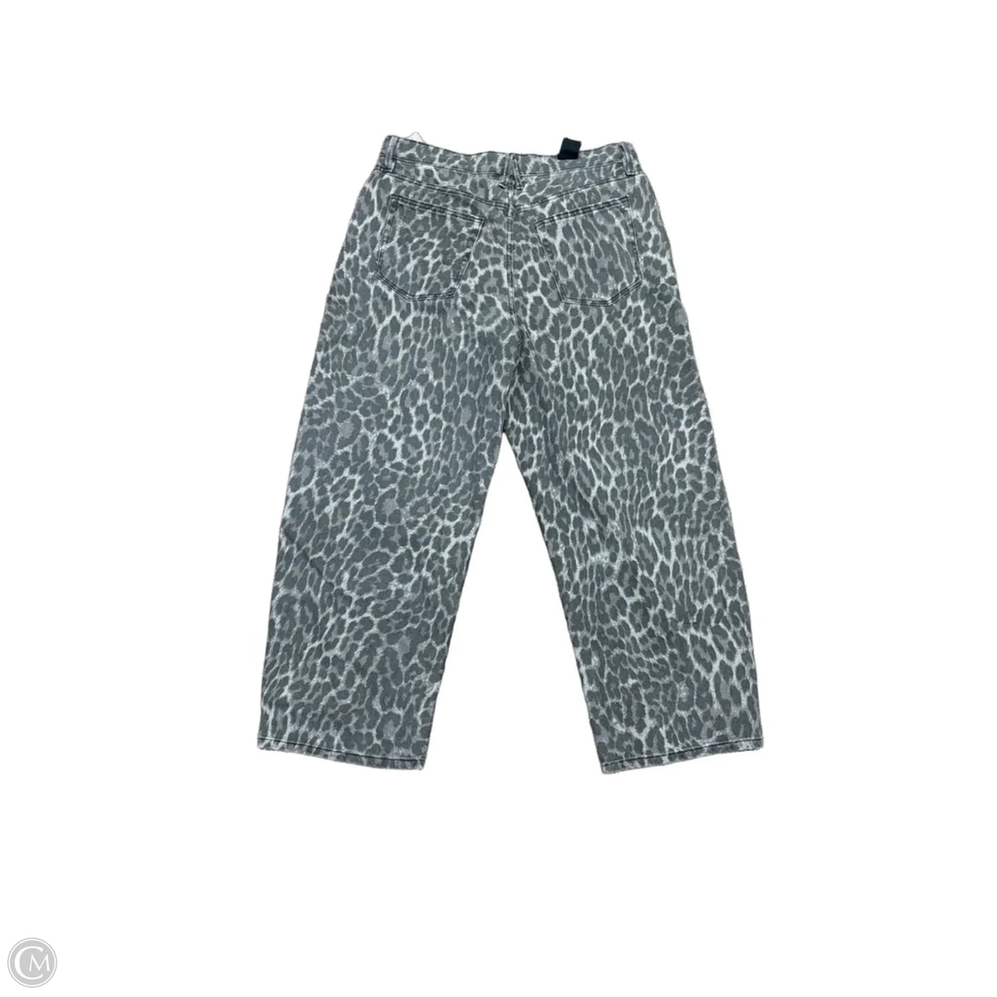 Jeans Straight By Good American In Animal Print, Size: 10