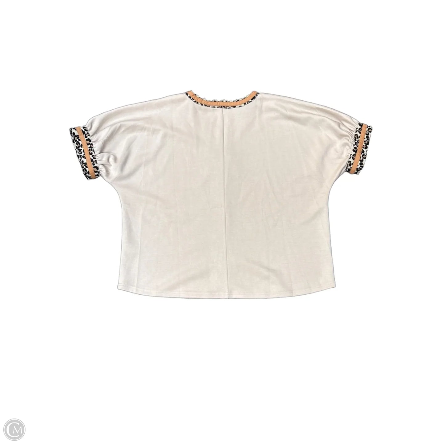 Top Short Sleeve By Entro In Beige, Size: S