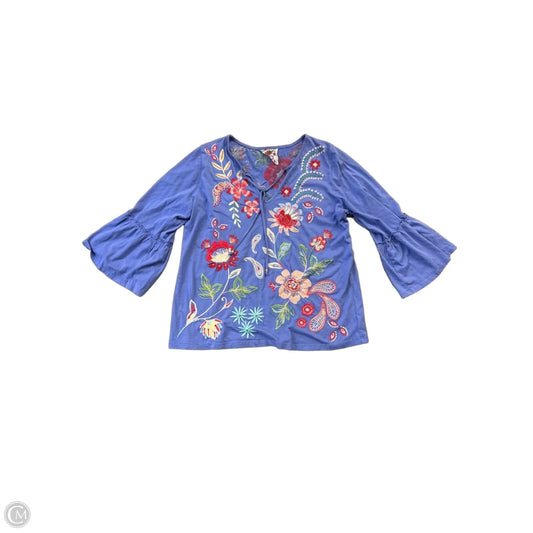 Top Long Sleeve By Johnny Was In Purple, Size: L