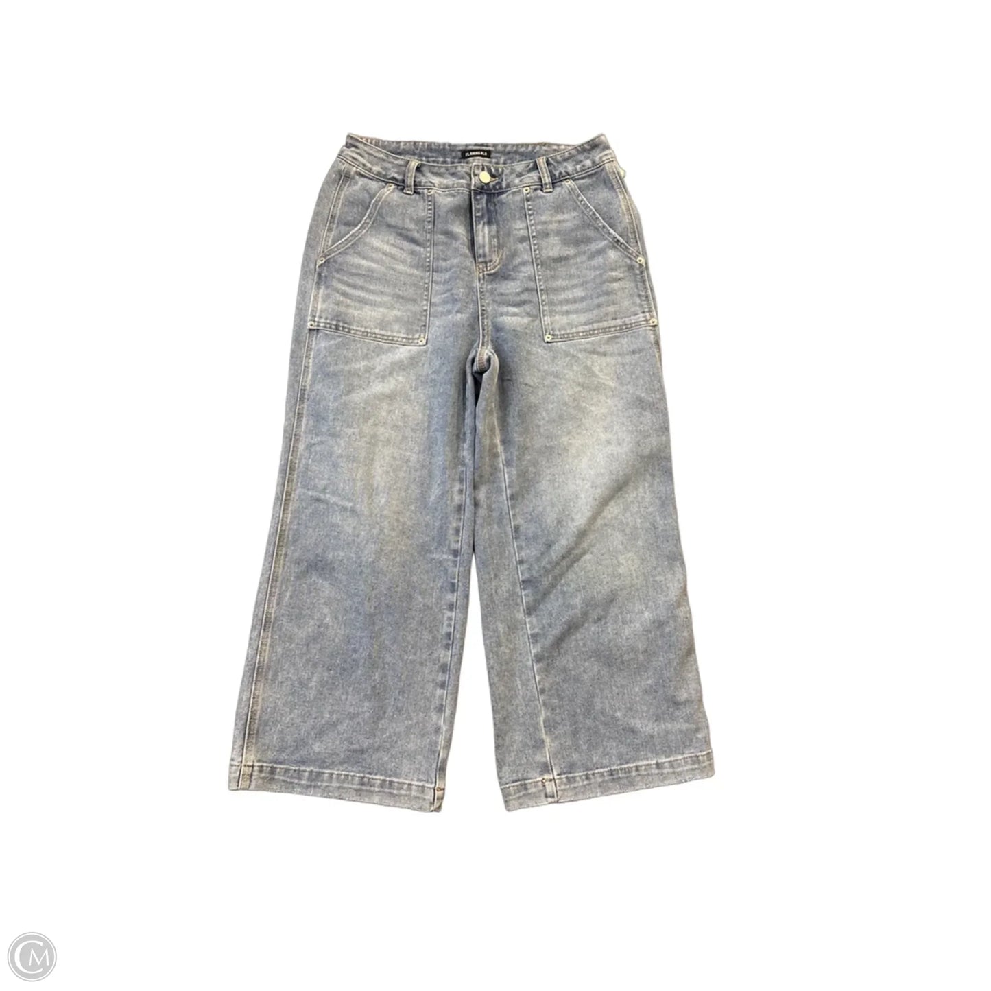 Jeans Wide Leg By Clothes Mentor In Blue, Size: L