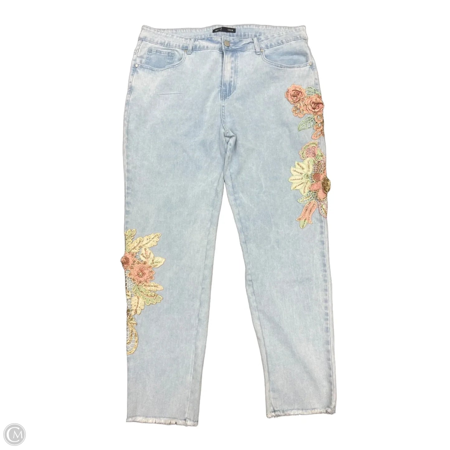 Jeans Straight By Boston Proper In Blue, Size: 18