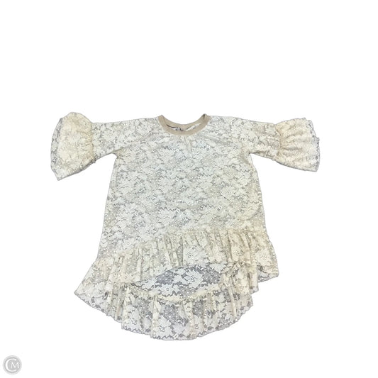 Dress Casual Midi By Clothes Mentor In Beige, Size: L