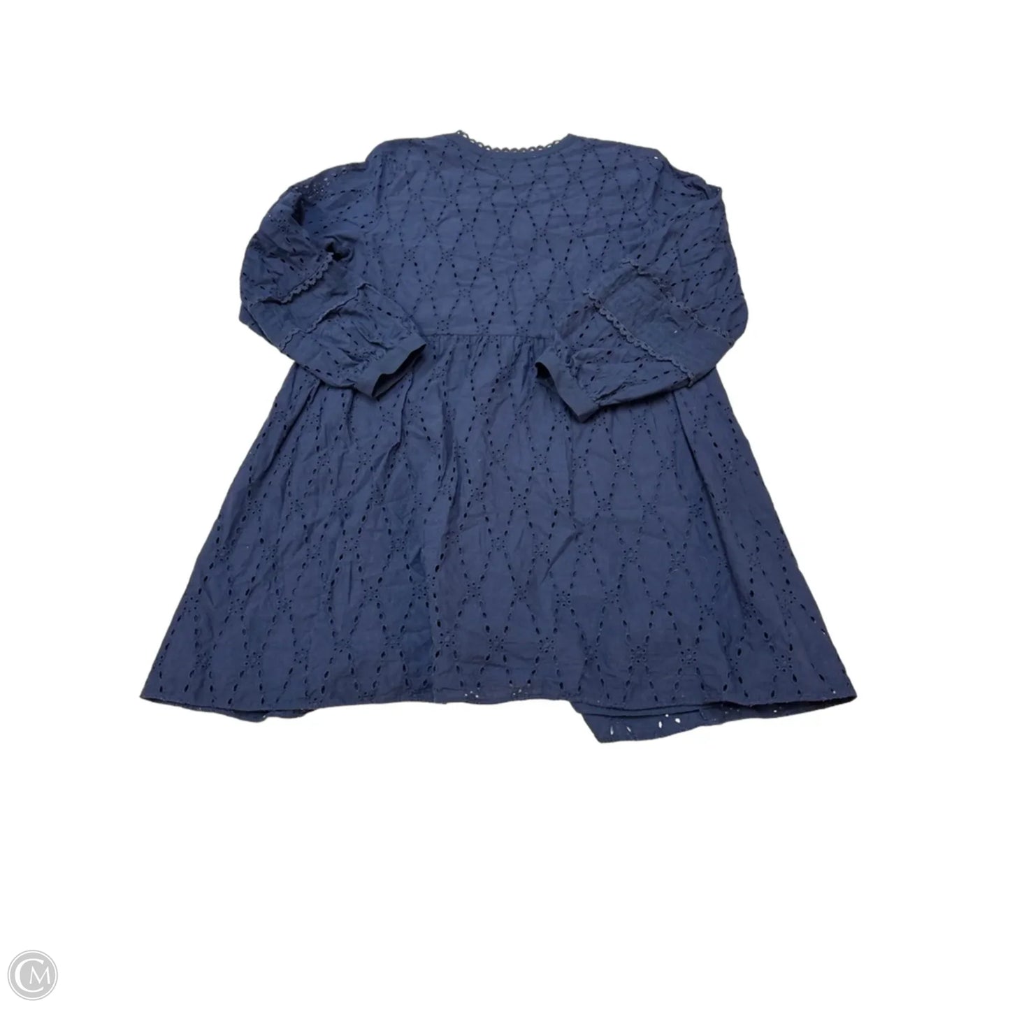 Dress Casual Midi By Loft In Blue, Size: L