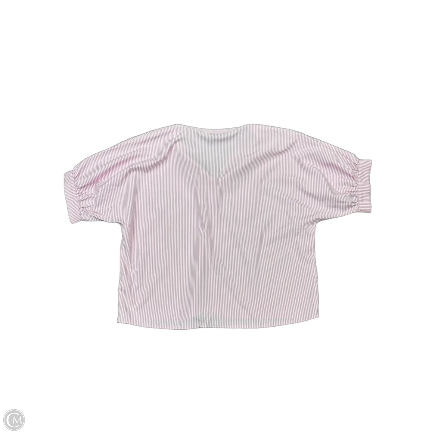 Top Short Sleeve By Staccato In Striped Pattern, Size: L