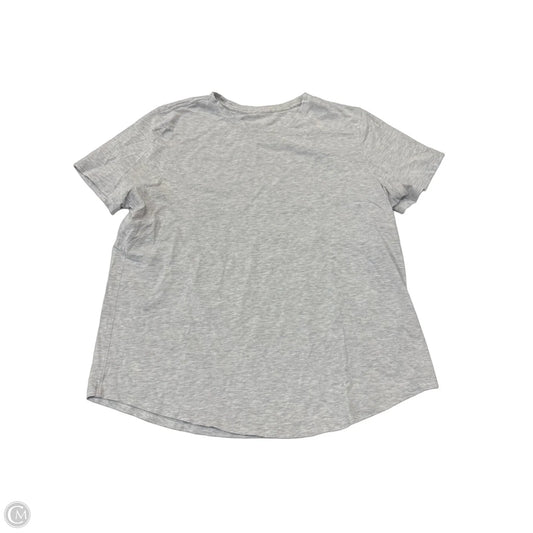 Top Short Sleeve By Lululemon In Grey, Size: L