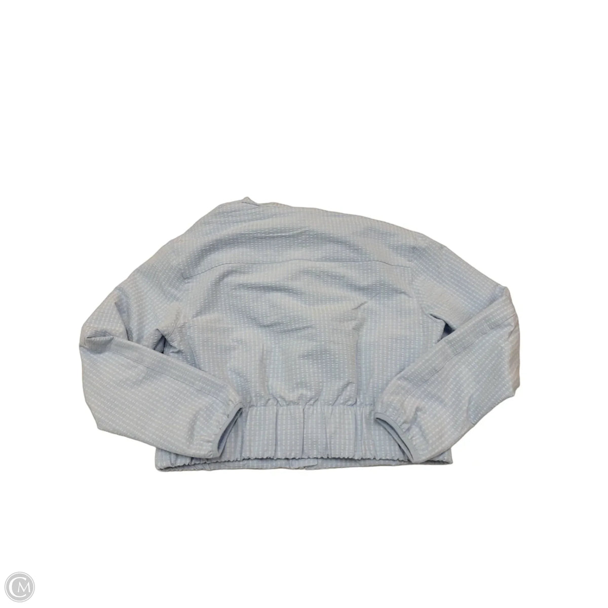 Athletic Jacket By Asics In Blue, Size: S