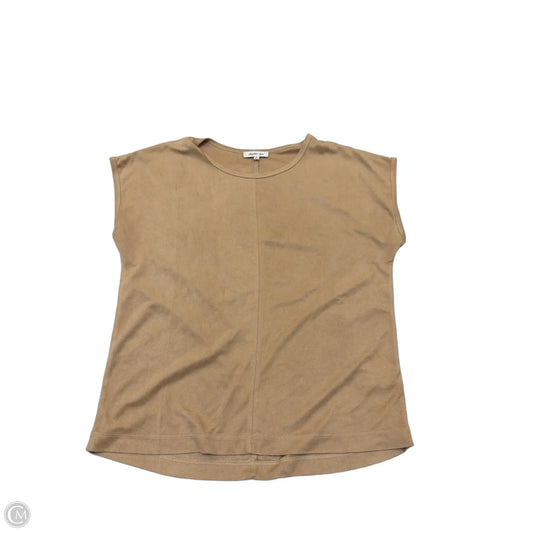 Top Short Sleeve By Another Love In Beige, Size: S