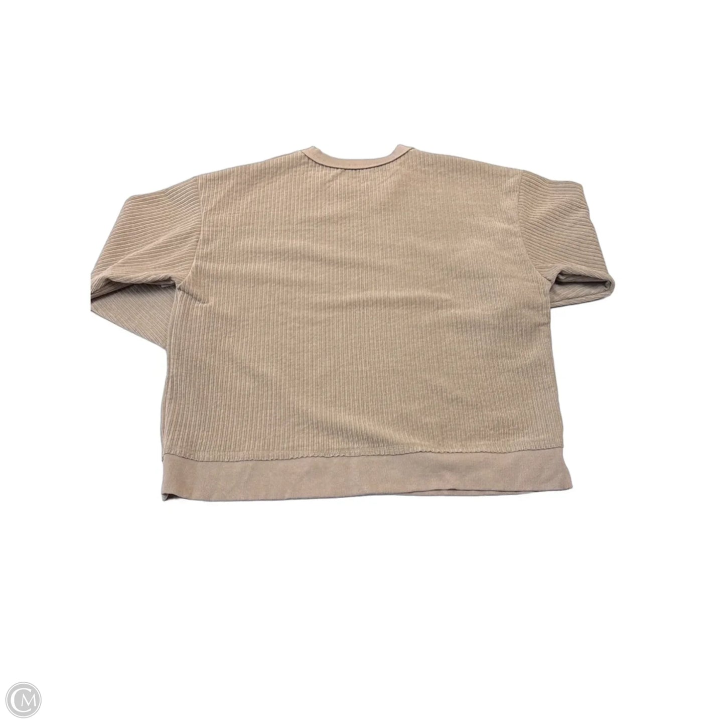 Sweatshirt Crewneck By New In In Tan, Size: 1x