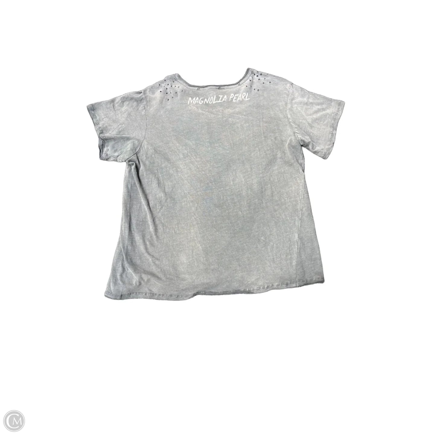 Top Short Sleeve By Cma In Grey, Size: M