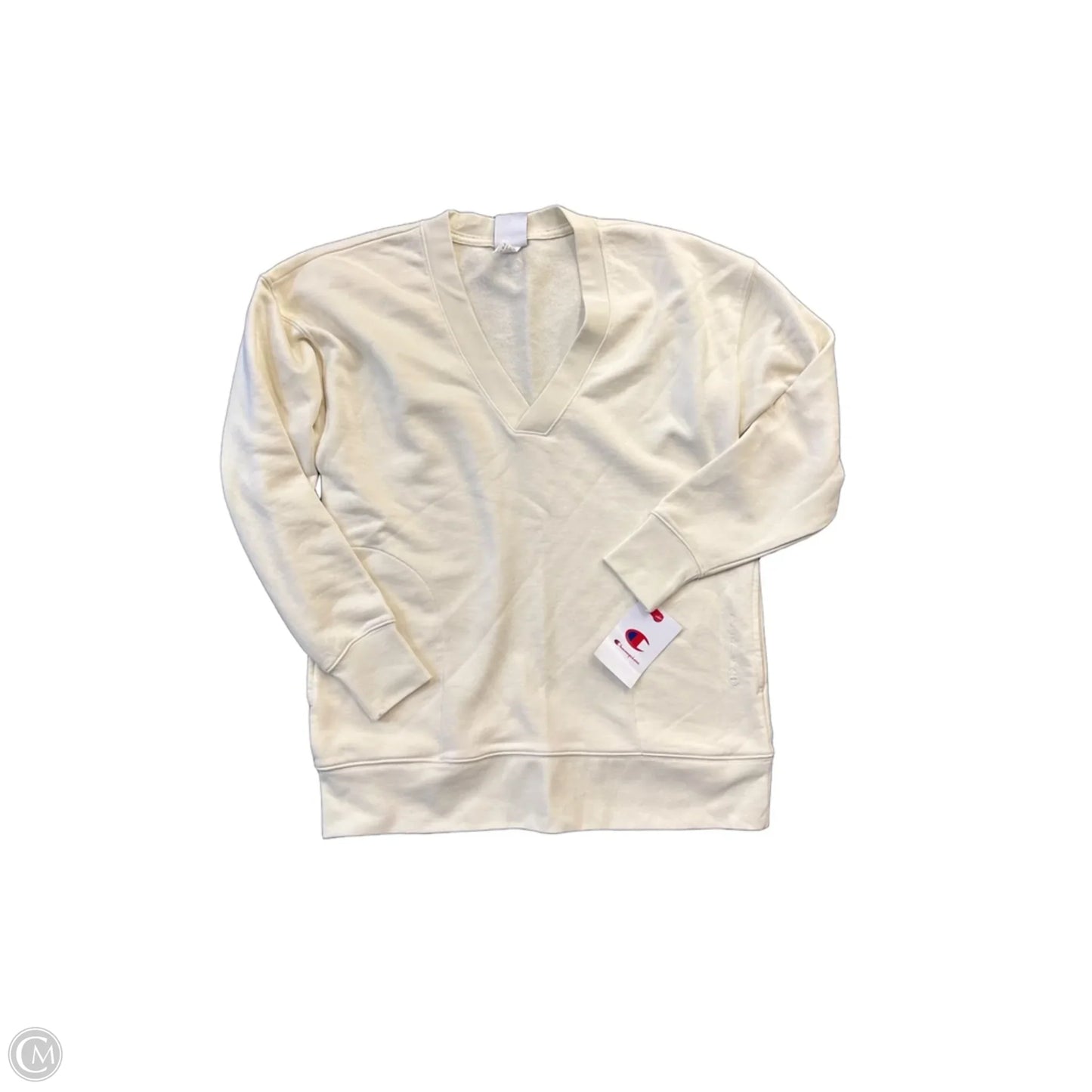 Athletic Sweatshirt Crewneck By Champion In Cream, Size: Xs