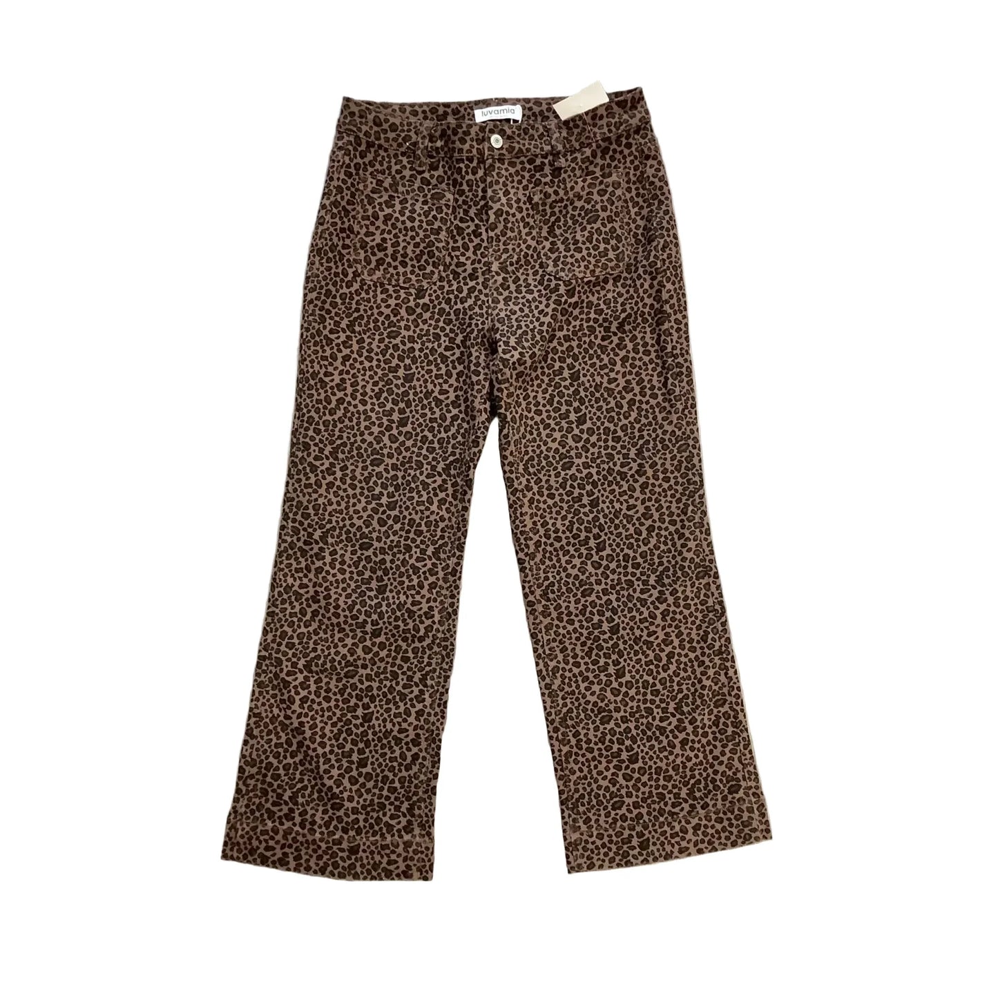 Jeans Boot Cut By Free Country In Animal Print, Size: M
