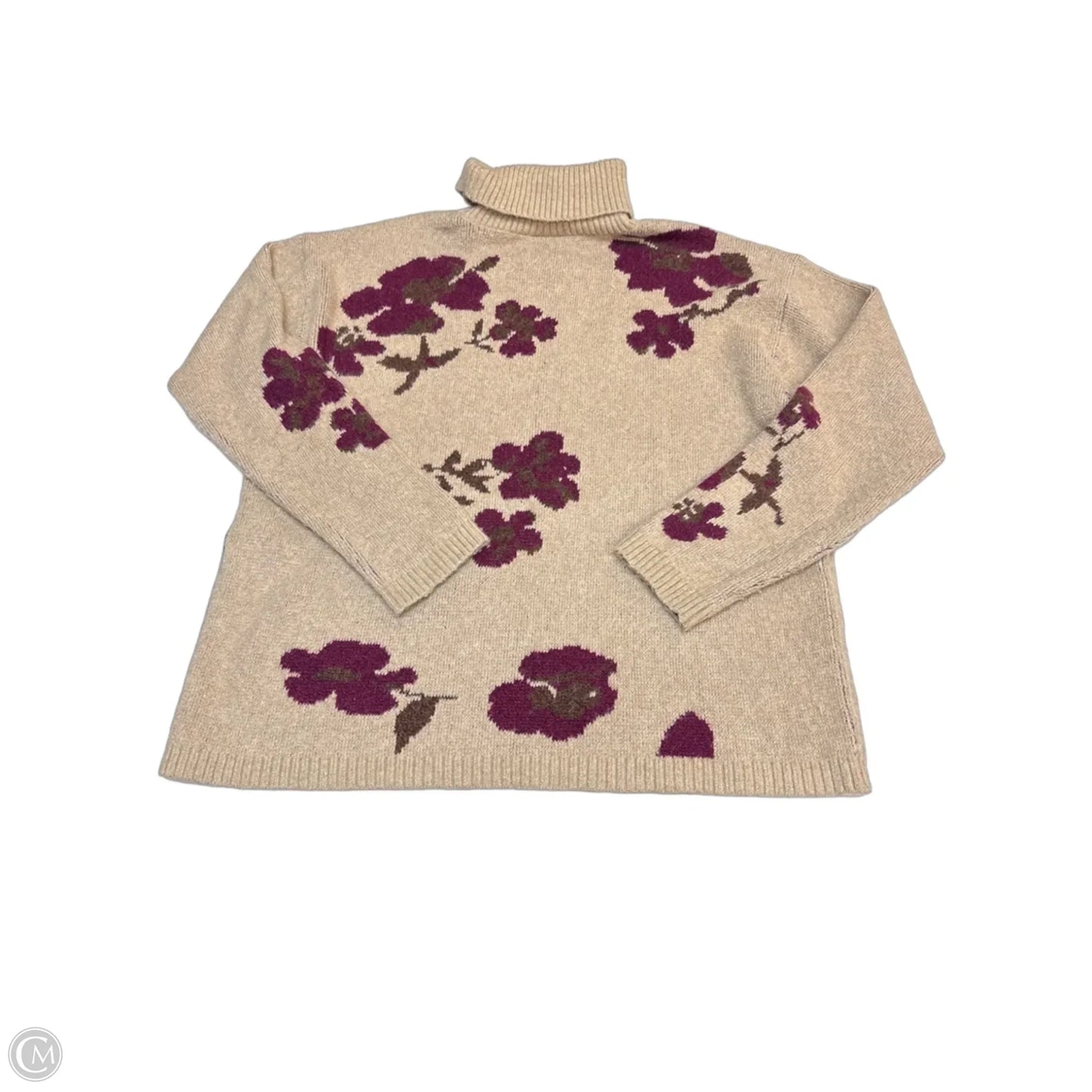 Sweater By St Johns Bay In Floral Print, Size: Xl