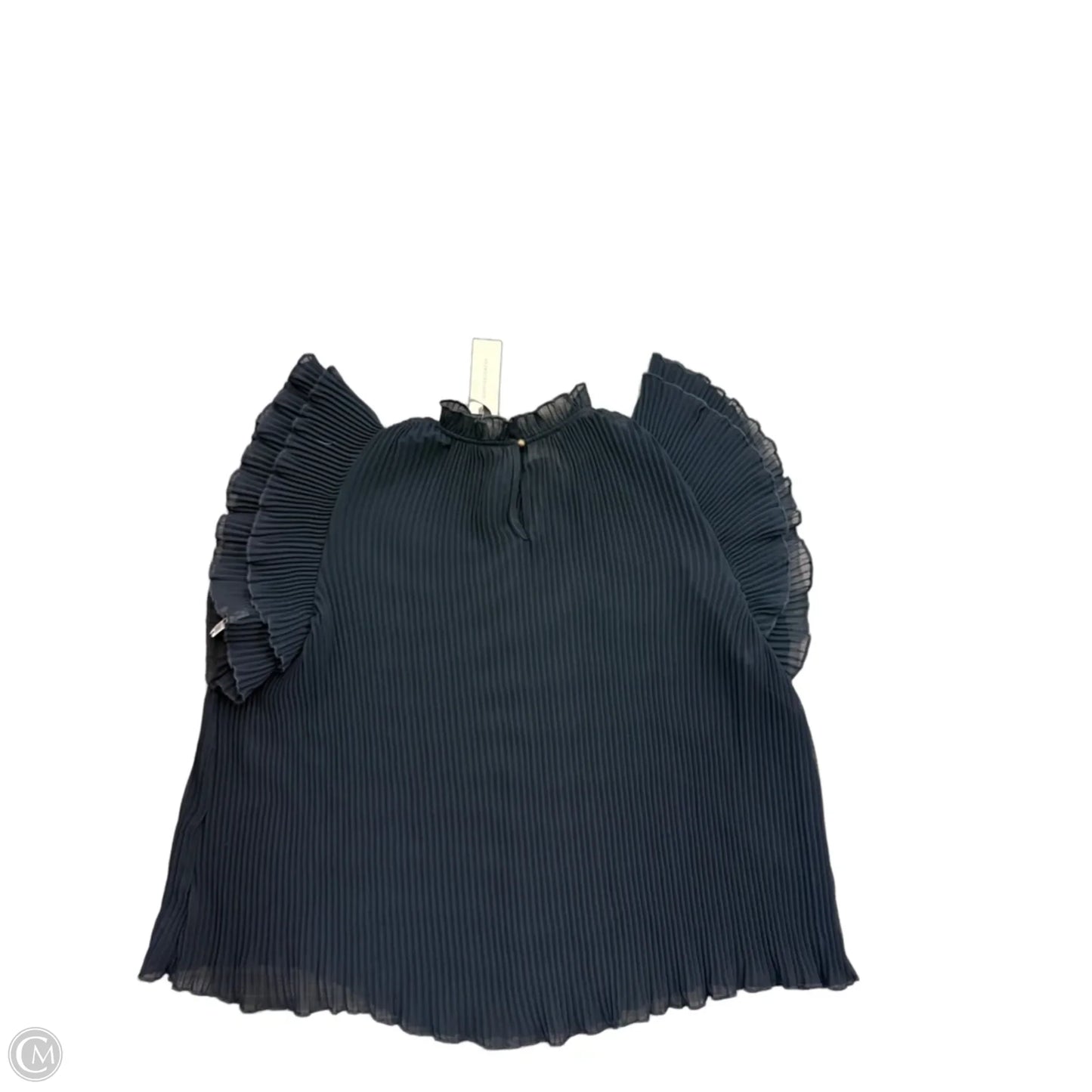 Top Short Sleeve By Anthropologie In Black, Size: S