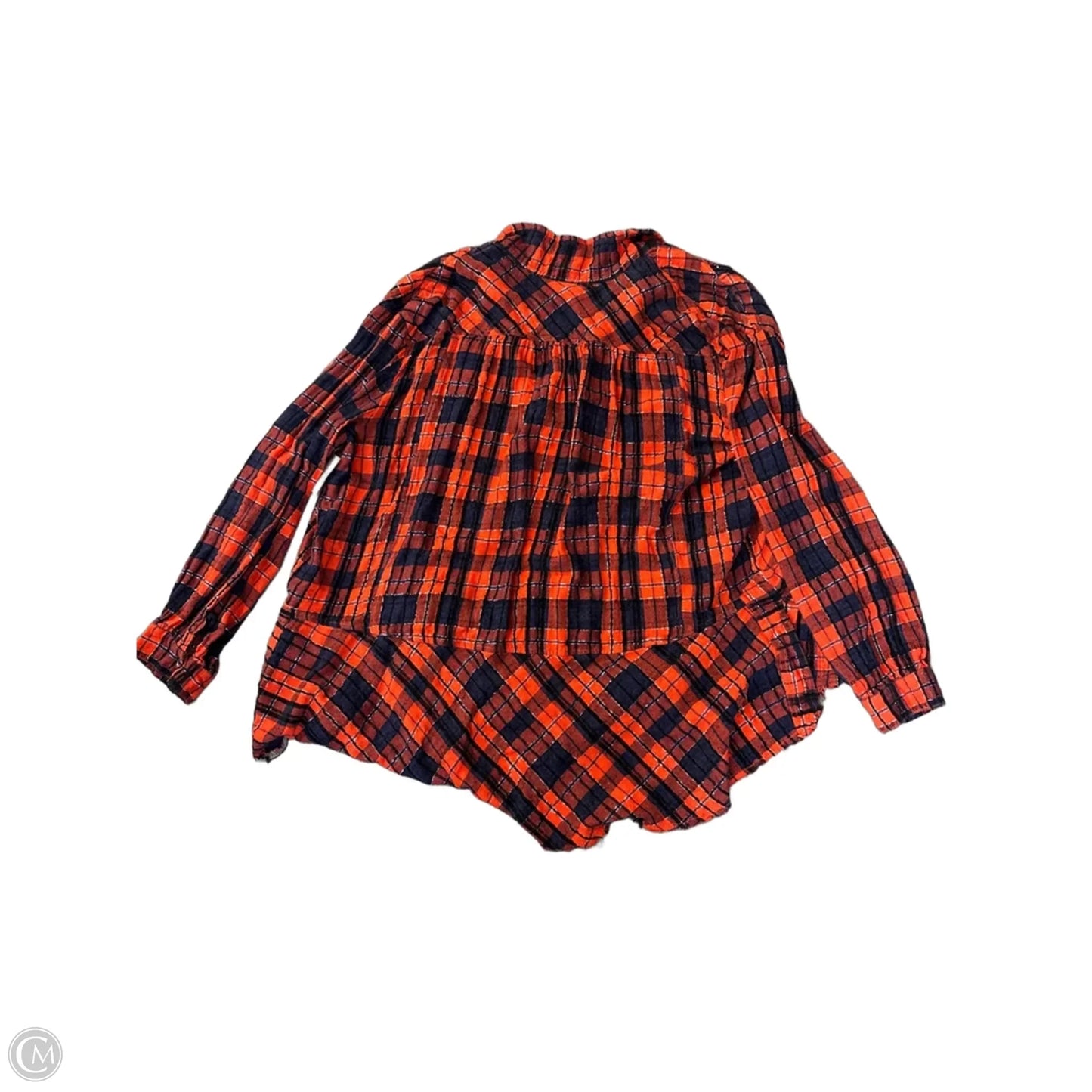 Top Long Sleeve By We The Free In Blue & Orange, Size: Xl