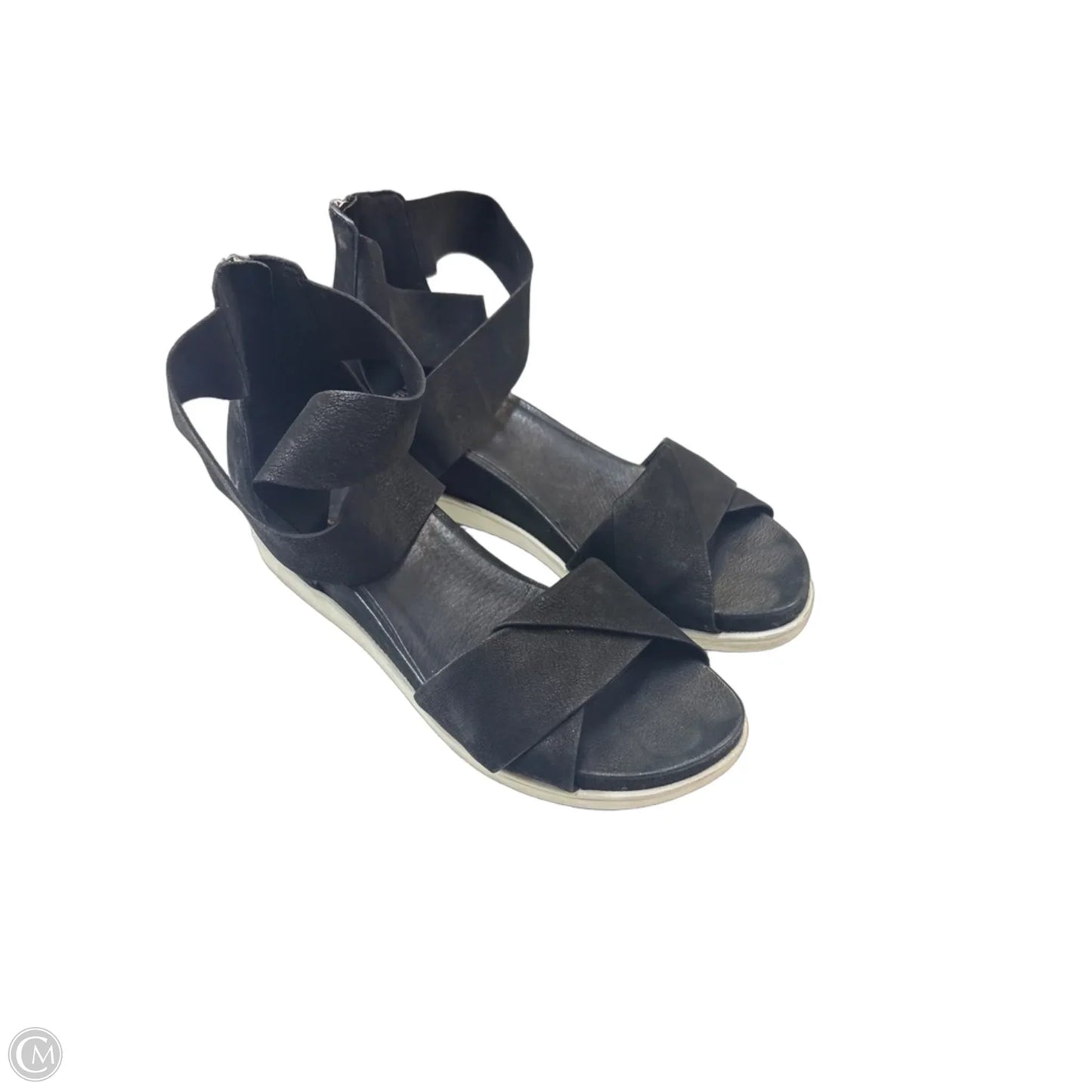 Sandals Heels Platform By Eileen Fisher In Black, Size: 11