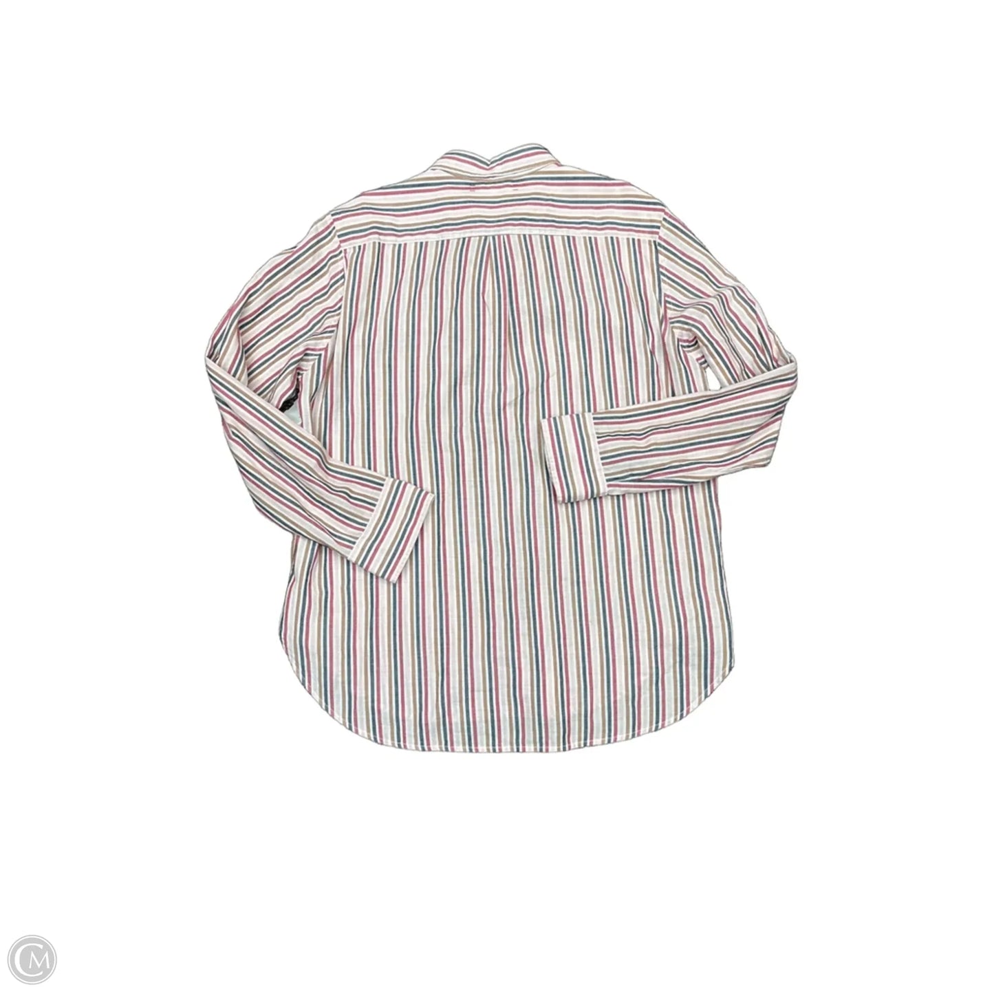 Top Long Sleeve By Xirena In Striped Pattern, Size: L