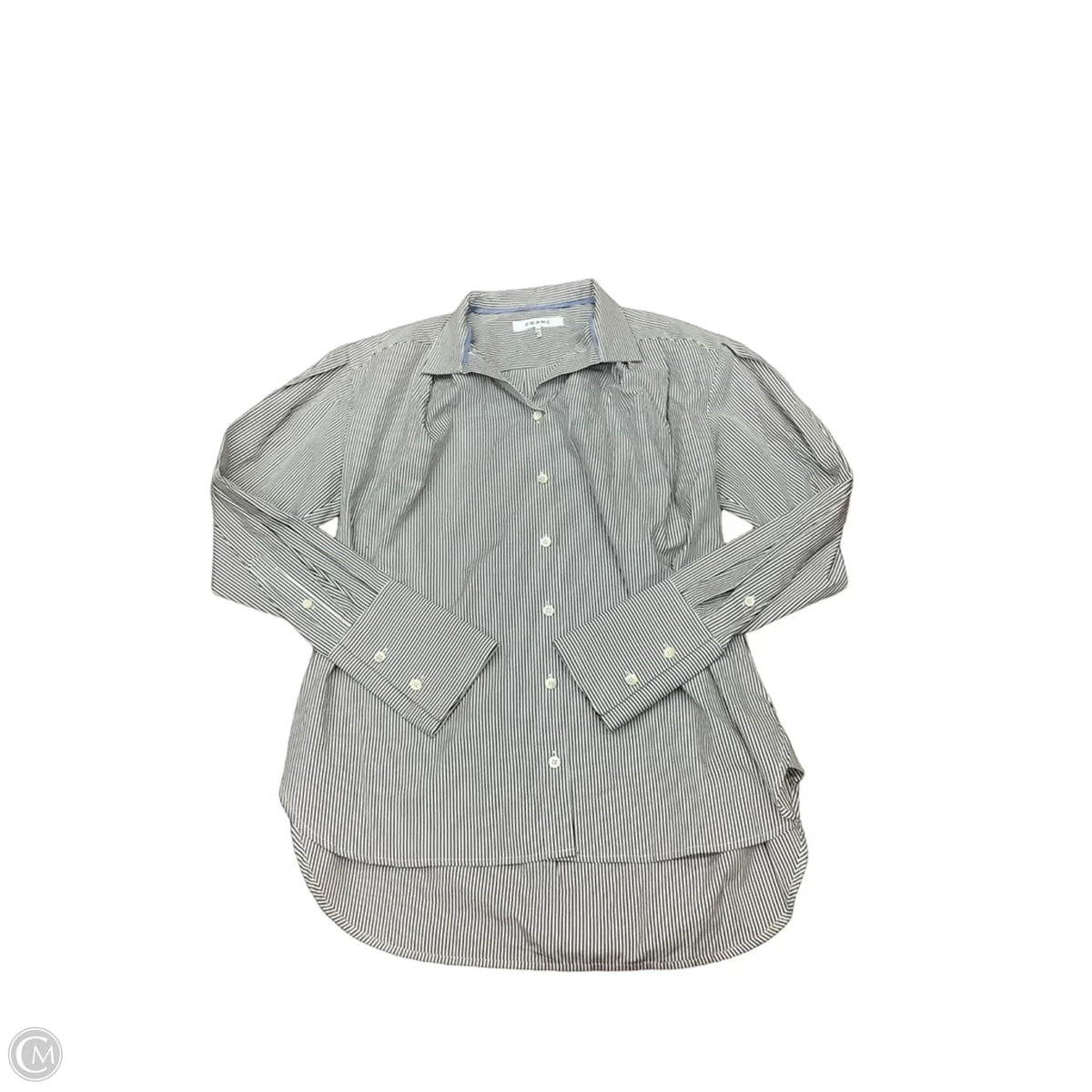 Top Long Sleeve By Frame In Striped Pattern, Size: Sp