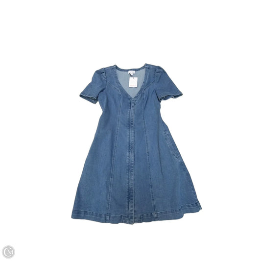 Dress Casual Short By Sugar Lips In Blue Denim, Size: S