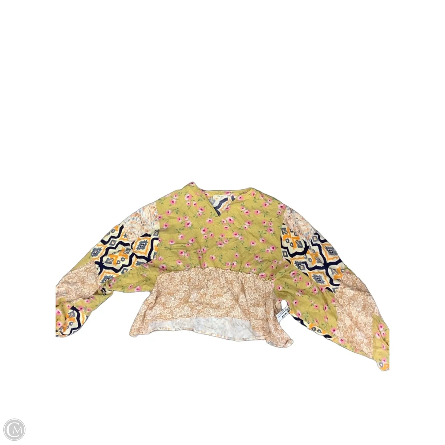 Top Long Sleeve By Oli & Hali In Floral Print, Size: Xl