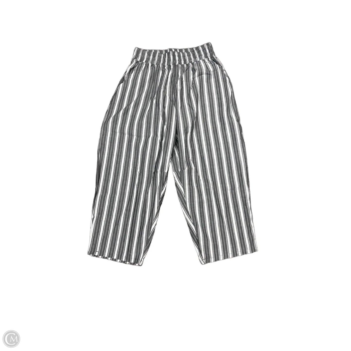 Pants Linen By Oddi In Striped Pattern, Size: L
