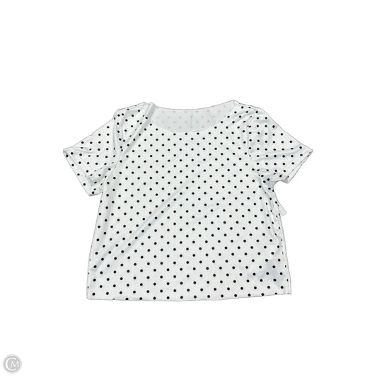 Top Short Sleeve By Shein In Black & White, Size: S