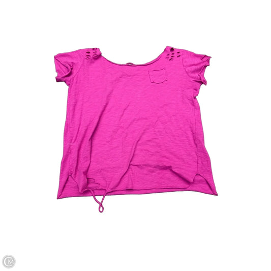 Top Short Sleeve Basic By Cma In Purple, Size: L