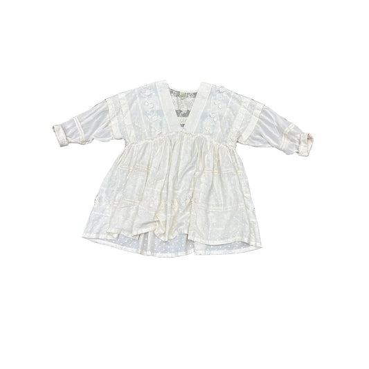 Top 3/4 Sleeve By Cma In Cream, Size: S