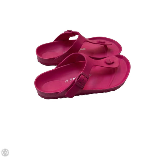 Sandals Flip Flops By Birkenstock In Pink, Size: 7