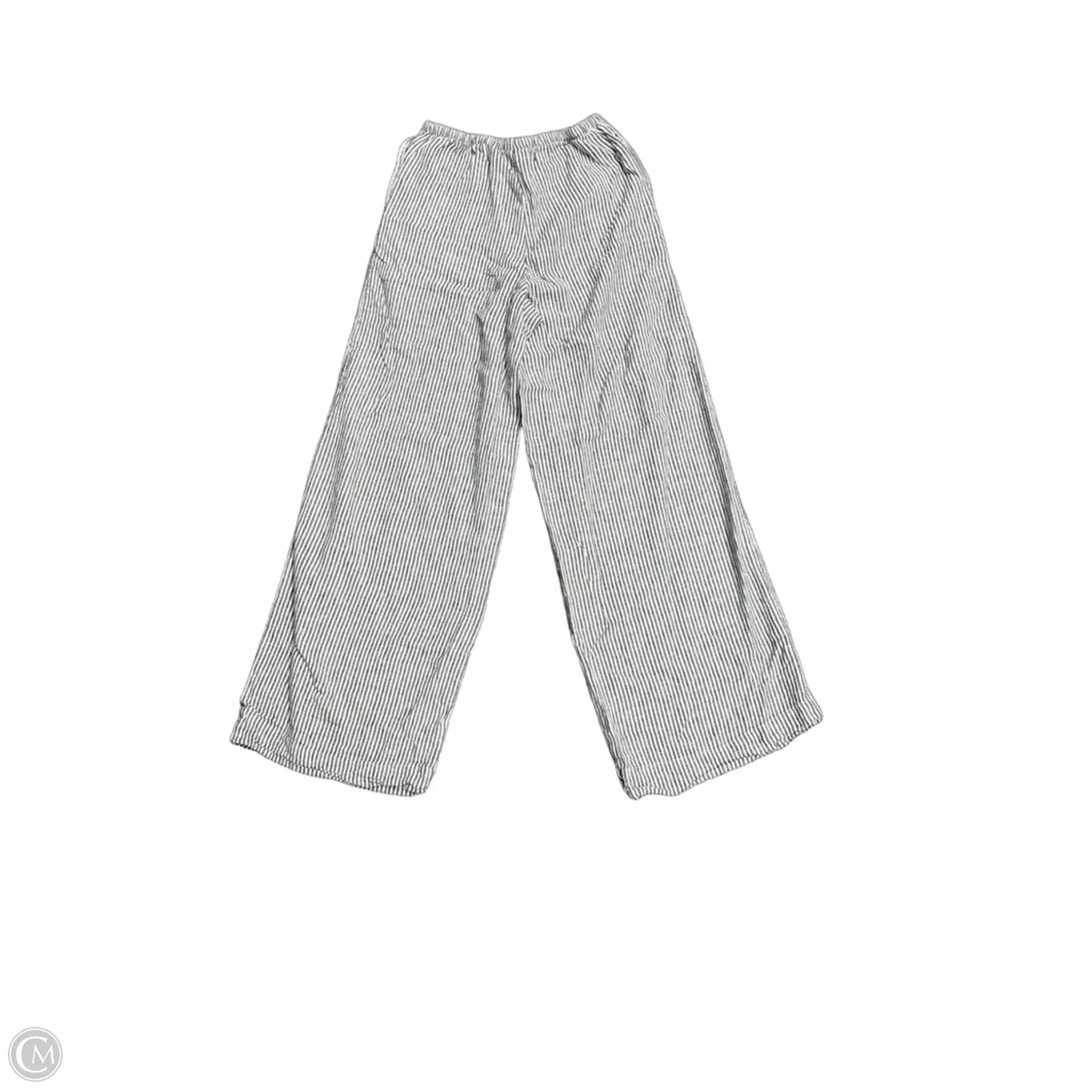Pants Linen By A New Day In Striped Pattern, Size: Xs