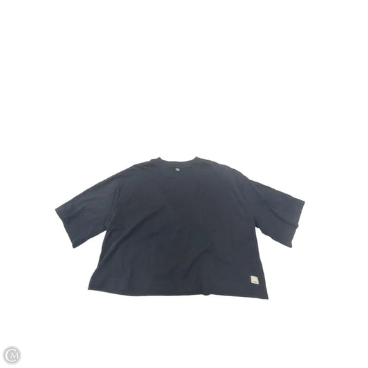 Athletic Top Short Sleeve By Vuori In Black, Size: M